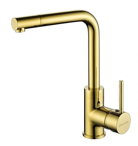 Смеситель для кухни Paulmark Honner золото - фото 5