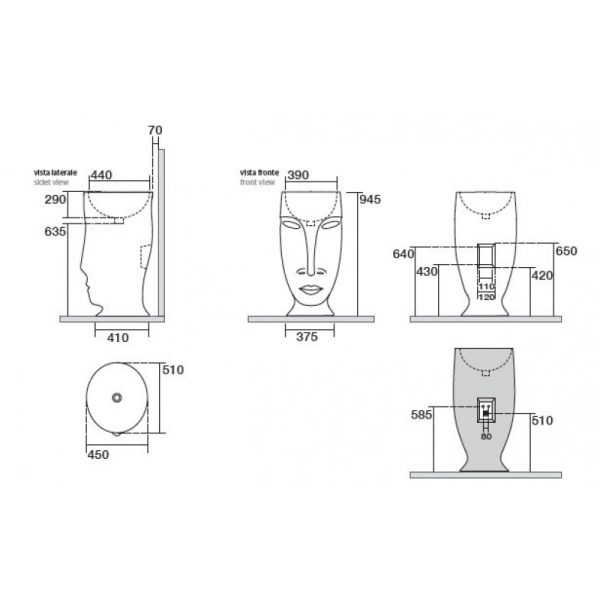 Схема (детальная фотография), напольные, свободностоящие