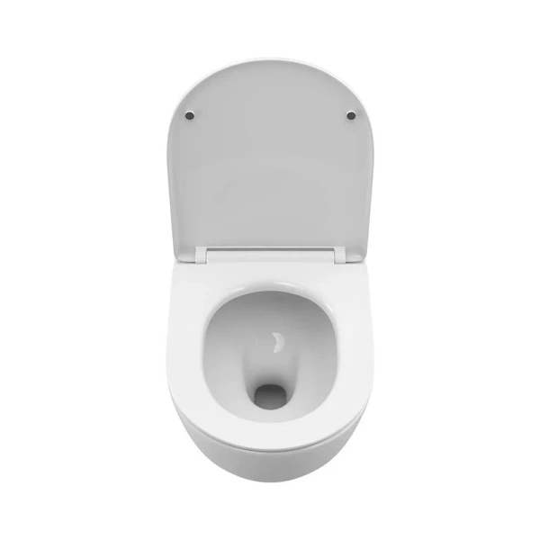 Унитаз подвесной BelBagno Uno с сиденьем микролифт BB5177CH-TOR/SC (детальная фотография), с горизонтальным, прямым выпуском, с прямым выпуском