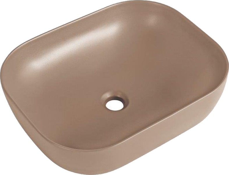 Раковина BelBagno 50 см накладная бежевая матовая BB1302-H316 (детальная фотография)