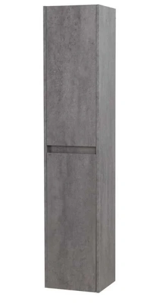 Шкаф-пенал подвесной BelBagno Kraft 33 см cemento grigio левосторонний KRAFT-1600-2A-SC-CG-L (детальная фотография), 35 см
