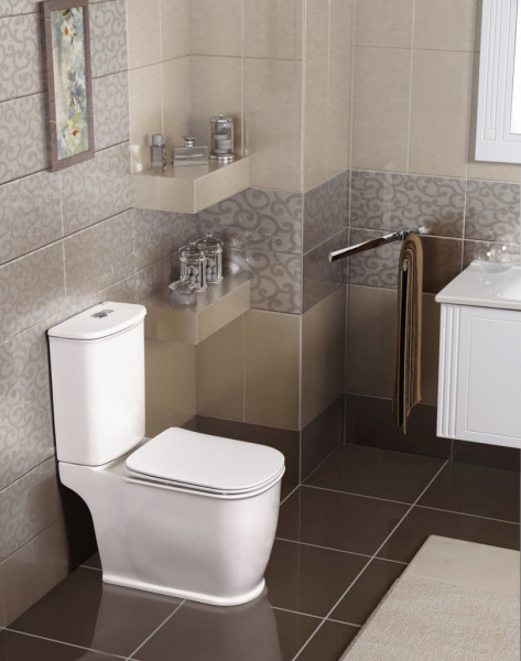 Унитаз компакт BelBagno Prado BB10150CP фаянсовый (детальная фотография), с бачком