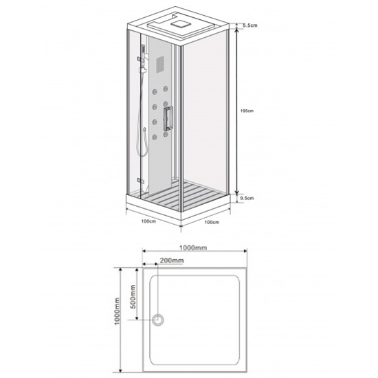 Схема (детальная фотография), c низким поддоном