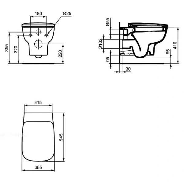 Унитаз с инсталляцией Ideal Standard ProSys Esedra технология AquaBlade T386401 (детальная фотография) index_1