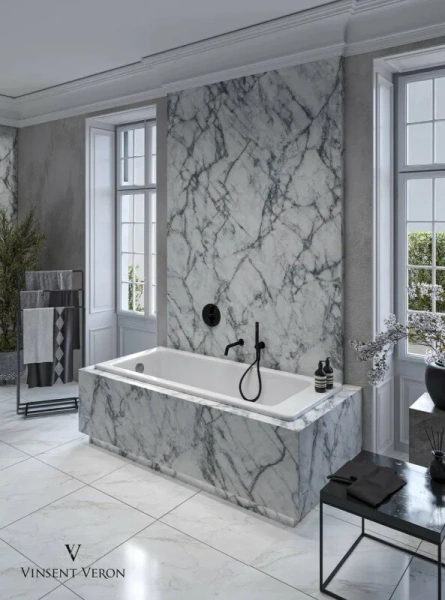 Чугунная ванна Vinsent Veron Tampa VTP1707042-AS, 170 x 70 см, с антискользящим покрытием, цвет белый (детальная фотография), 170х70