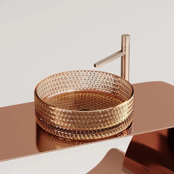 Раковина Ceramica Nova Cristal 36 см бежевая CN6058 (детальная фотография) index_1