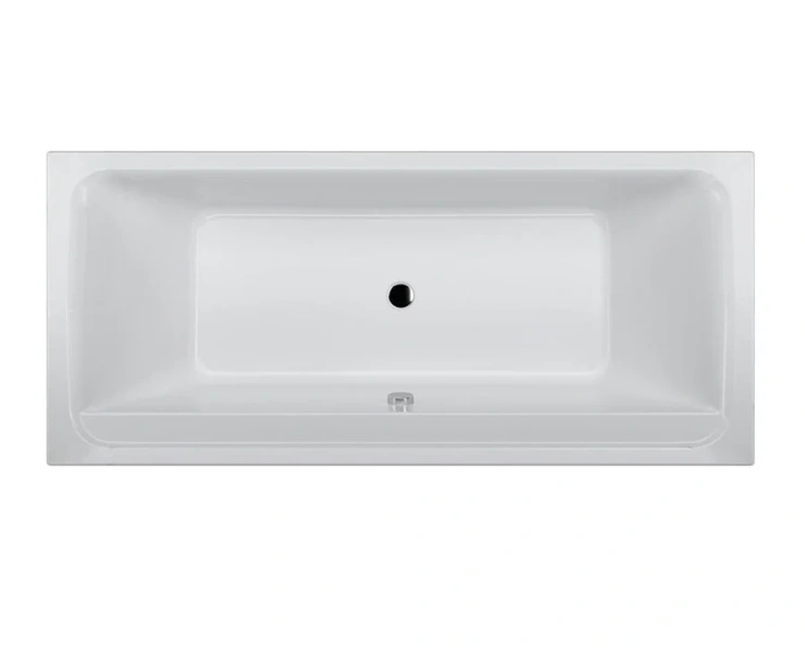 Ванна акриловая Am.Pm Inspire 2.0 180х80 см со шторкой WK52EB (детальная фотография), прямоугольные