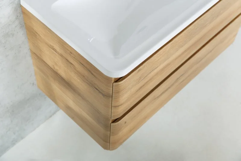 Тумба под раковину подвесная BelBagno Acqua 90 см rovere rustico ACQUA-900-2C-SO-RR (детальная фотография), подвесная, пристенная