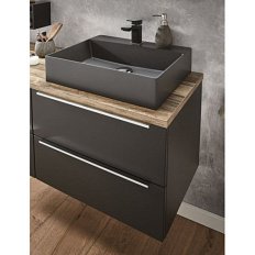 Тумба подвесная Puris Aspekt 60 см серый космос матовый