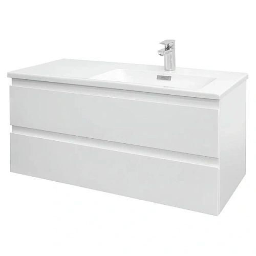 Тумба под раковину подвесная Jacob Delafon Madeleine 100 см правая, белая глянцевая - фото 9