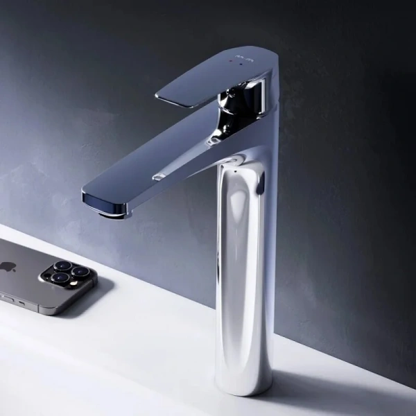 Смеситель для раковины AM.PM Gem с донным клапаном хром F90A92200 (детальная фотография), хром