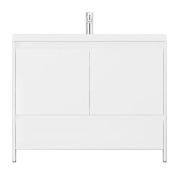 Тумба под раковину напольная Velvex Klaufs 99 см белая tnKLA.100.2D.1Y-616.216 (детальная фотография)