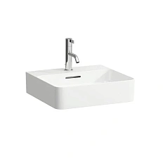 Раковина накладная с 1 отверстием для смесителя, с отверстием перелива, Laufen Val 8.1528.1.104