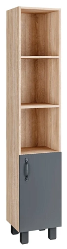 Шкаф-пенал напольный Grossman Флай 30 см дуб сонома/серый - фото 13