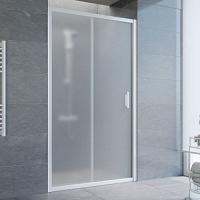 Душевая дверь профиль белый стекло сатин Vegas-glass
