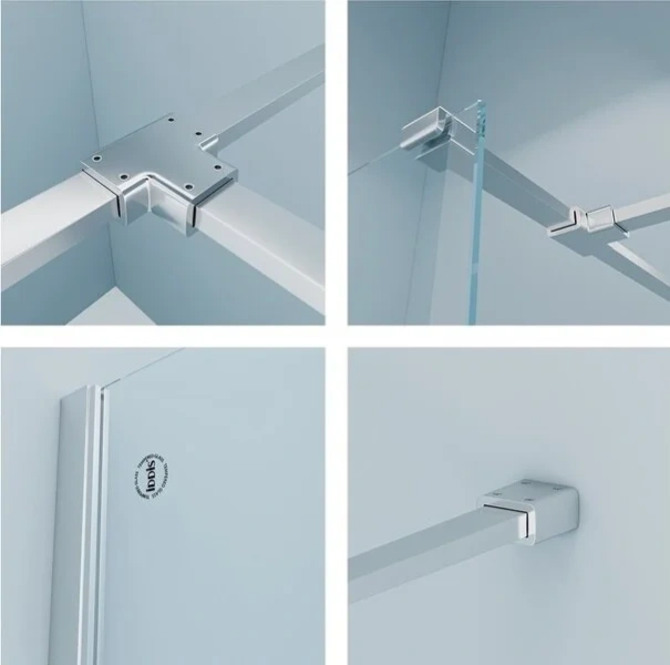 Душевая перегородка IDDIS Slide Walk In 100 см хром SLI8CS0i23 (детальная фотография), хром