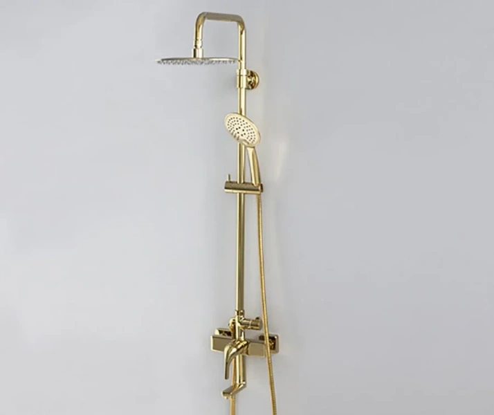 Душевая стойка WasserKRAFT глянцевое золото A17101 (детальная фотография), золото