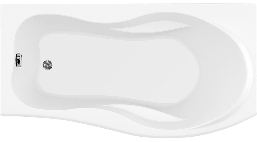 Ванна акриловая Aquanet Borneo правая 170х75х90 00203910 (детальная фотография), акриловые