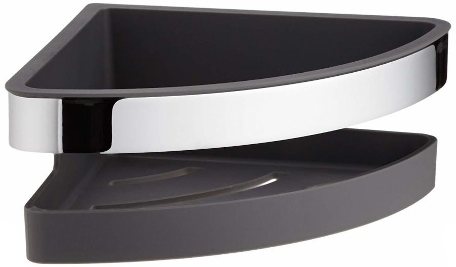 Полочка для ванной Keuco Moll 12757 (детальная фотография), хром, белые, черные