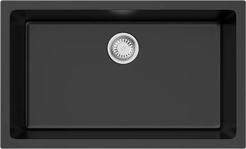 Мойка для кухни Omoikiri Okinoshima 76-U/I-BL 76 см черная - фото 3