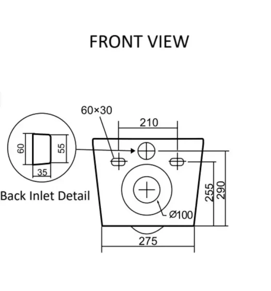 Унитаз подвесной SantiLine безободковый белый SL-5025 (детальная фотография), подвесные, встраиваемые