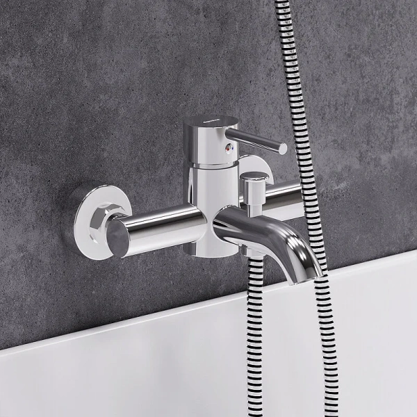 Смеситель для ванны Damixa Scandinavian Pure хром 361000000 (детальная фотография), хром