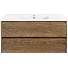 Тумба под раковину подвесная Vincea Gio 100,6 см T.Oak