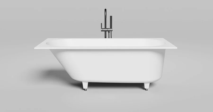 Ванна из искусственного камня Salini Ornella Kit 160x70 см белый матовый 102416M (детальная фотография), 160x70 см