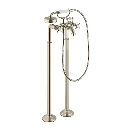 Смеситель для ванны напольный шлифованный никель Axor Montreux - фото 2