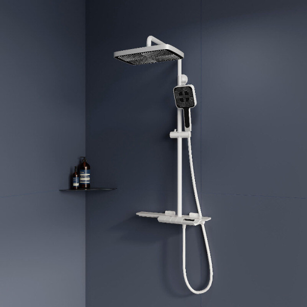 Душевая стойка RGW Shower Panels 51140134 латунь (детальная фотография), со смесителем