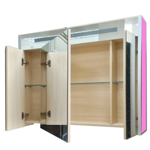 Зеркальный шкаф, цвет розовый, Misty Джулия Л-Джу04090-1210 (детальная фотография), по запросу