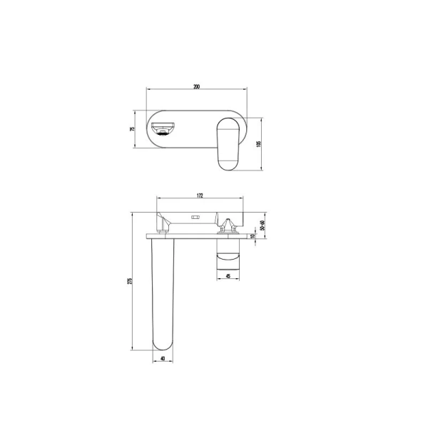 Смеситель для раковины Акватек Ника оружейная сталь AQ1813BGM (детальная фотография), для раковины