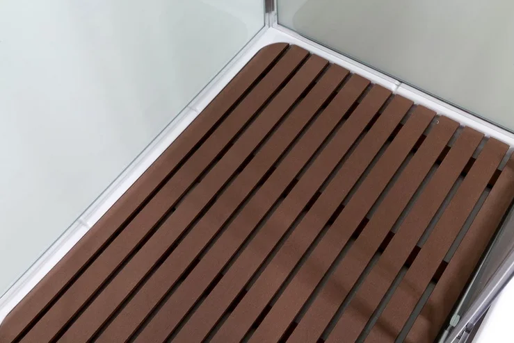 Душевая кабина Deto K 120x90 см с крышей K402S (детальная фотография), стеклянные, прозрачные