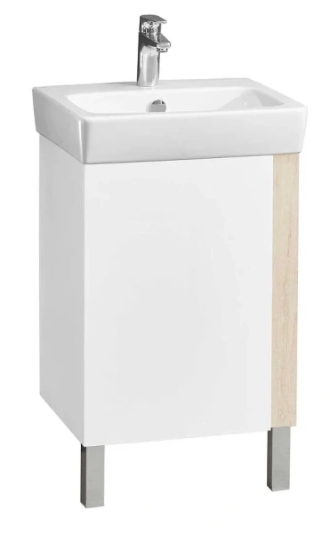 Тумба под раковину напольная Акватон Кантри 50 см белый глянец/дуб верона 1A257801AHB20 (детальная фотография)