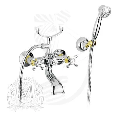 Смеситель для ванны Migliore Lady хром/золото 18835 (детальная фотография)