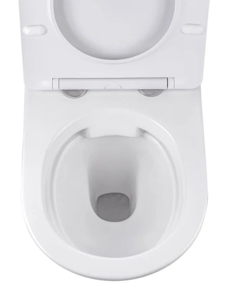 Унитаз подвесной Vincea Globo VT1-14S безободковый (детальная фотография), с горизонтальным, прямым выпуском, с прямым выпуском