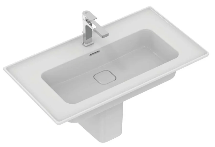 Раковина Ideal Standard Strada II 84 см прямоугольная T300301 (детальная фотография), подвесные, пристенные