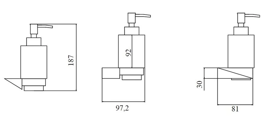 Дозатор для мыла Boheme New Venturo хром 10317-CR (детальная фотография), современные, hi-tech