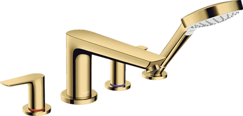 Смеситель для ванны Hansgrohe Talis E полированное золото - фото 4