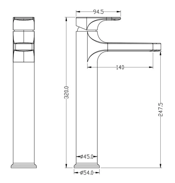 Смеситель для раковины Boheme Spectre бронза 452-BR (детальная фотография), для раковины