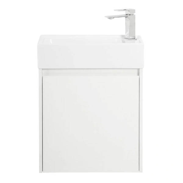 Тумба под раковину подвесная BelBagno Kraft Mini 50 см bianco opaco левосторонняя KRAFT MINI-500/260-1A-SO-BO-L (детальная фотография)