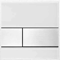 Клавиша смыва, цвет стекла белый, цвет кнопки нержавеющая сталь, Tece TECEsquare Urinal 9242801