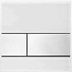 Клавиша смыва, цвет стекла белый, цвет кнопки нержавеющая сталь, Tece TECEsquare Urinal 9242801