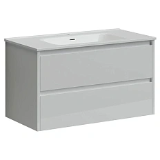 Тумба с раковиной подвесная Sancos Libra LB90W 90 см с ящиками