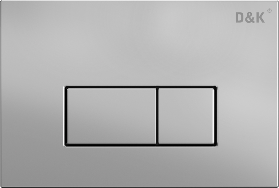 Клавиша смыва D&K Rhein хром матовый DB1499002 (детальная фотография)