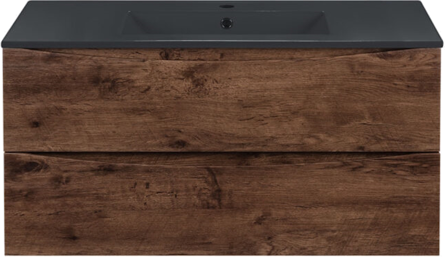 Тумба под раковину подвесная Vincea Mia 100,6 см R.Wood VMC-2MC100RW (детальная фотография), 100 см