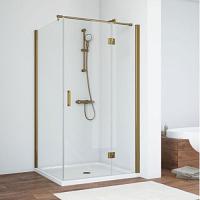 Душевой уголок профиль бронза стекло прозрачное Vegas-glass