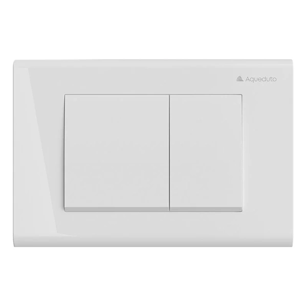 Клавиша смыва Aqueduto QUADRADO белая глянцевая QUA0110 (детальная фотография)
