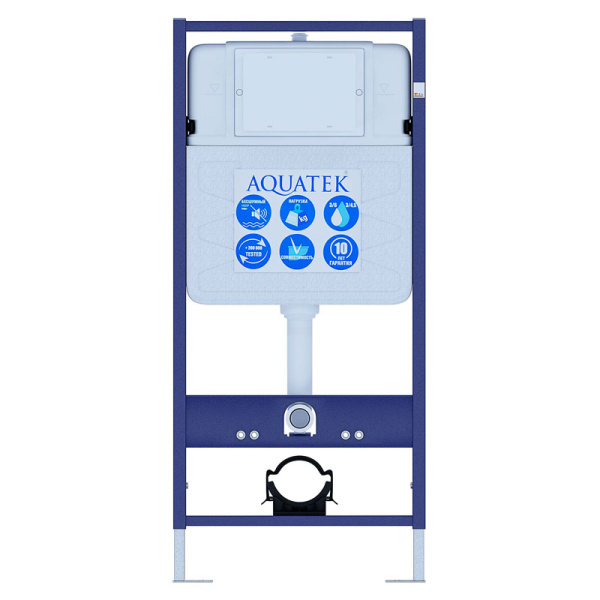 Инсталляция для унитаза Акватек Standart 50 с крепежом INS-12+KKI01 (детальная фотография), для унитаза