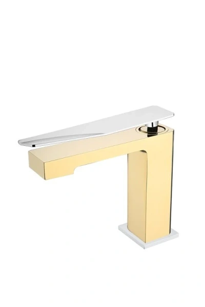 Смеситель для раковины Boheme Q золото/хром 141-GCR.2 (детальная фотография)